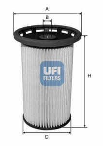 Ufi 26.025.00 Fuel filter 2602500