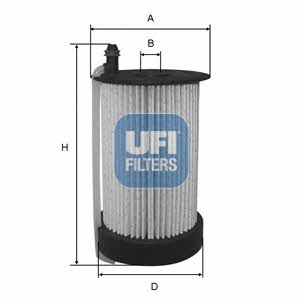 Ufi 26.031.00 Fuel filter 2603100