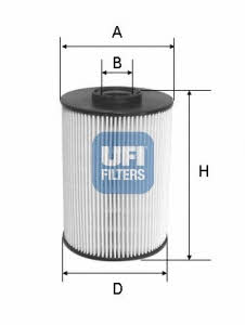 Ufi 26.037.00 Fuel filter 2603700