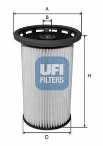 Ufi 26.038.00 Fuel filter 2603800