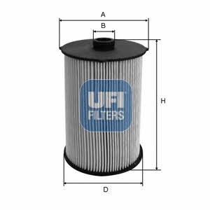 Car fuel filter Iveco: 2604300 Ufi Fuel filter
