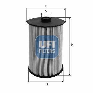 Ufi 26.044.00 Fuel filter 2604400