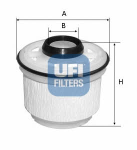 Ufi 26.045.00 Fuel filter 2604500