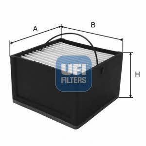 Ufi 26.064.00 Fuel filter 2606400