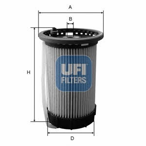 Fuel filter Ufi 26.065.00