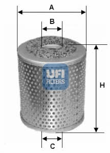 Ufi 26.623.00 Fuel filter 2662300