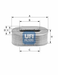 Ufi 27.071.01 Air filter 2707101