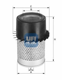 Ufi 27.137.00 Air filter 2713700