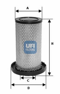 Ufi 27.175.00 Air filter 2717500