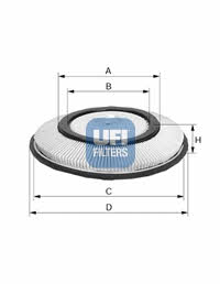Ufi 27.200.00 Air filter 2720000