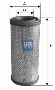 Ufi 27.232.00 Air filter 2723200