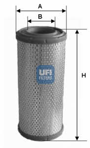 Ufi 27.233.00 Air filter 2723300