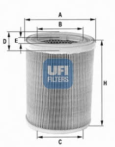 Ufi 27.252.00 Air filter 2725200