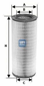 Ufi 27.265.00 Air filter 2726500
