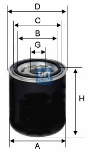 Ufi 27.393.00 Cartridge filter drier 2739300