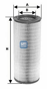 Ufi 27.397.00 Air filter 2739700