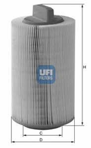 Ufi 27.486.00 Air filter 2748600