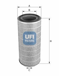 Ufi 27.584.00 Air filter 2758400