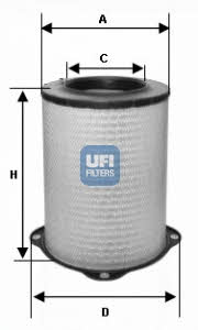 Ufi 27.587.00 Air filter 2758700