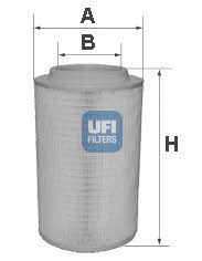 Ufi 27.600.00 Air filter 2760000