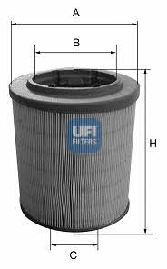 Ufi 27.628.00 Air filter 2762800