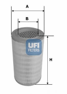 Ufi 27.630.00 Air filter 2763000