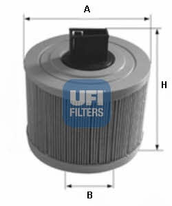 Ufi 27.636.00 Air filter 2763600