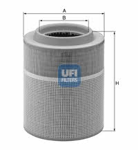 Ufi 27.637.00 Air filter 2763700