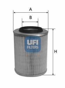 Ufi 27.647.00 Air filter 2764700