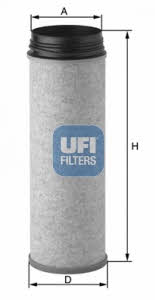 Ufi 27.649.00 Air filter 2764900