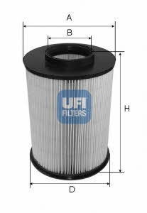 Ufi 27.675.00 Air filter 2767500