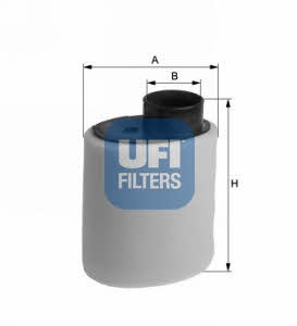 Ufi 27.844.00 Air filter 2784400