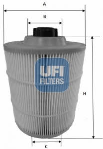 Ufi 27.A00.00 Air filter 27A0000