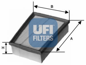 Ufi 30.144.00 Air filter 3014400