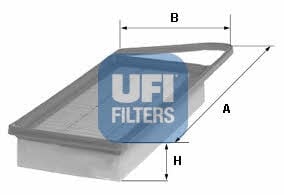 Ufi 30.153.00 Air filter 3015300