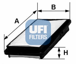 Ufi 30.256.00 Air filter 3025600
