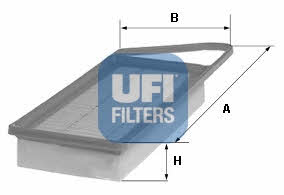 Ufi 30.311.00 Air filter 3031100