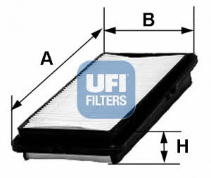 Ufi 30.327.00 Air filter 3032700