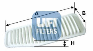 Ufi 30.338.00 Air filter 3033800