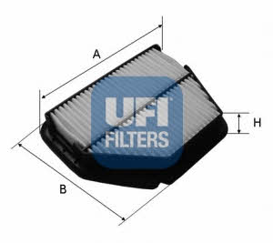 Ufi 30.392.00 Air filter 3039200