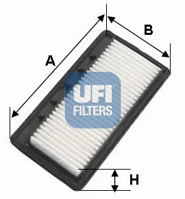 Ufi 30.126.00 Air filter 3012600