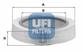 Ufi 30.800.00 Air filter 3080000