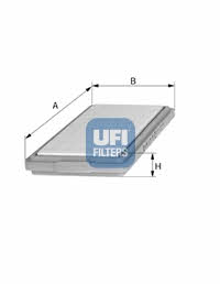 Ufi 30.833.00 Air filter 3083300