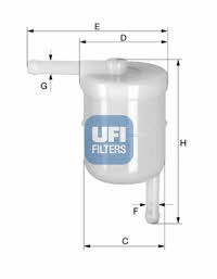 Ufi 31.003.00 Fuel filter 3100300