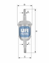 Ufi 31.012.00 Fuel filter 3101200