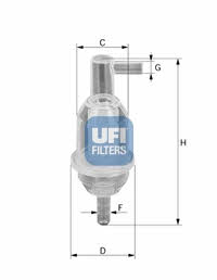 Ufi 31.013.00 Fuel filter 3101300