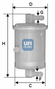 Ufi 31.017.01 Fuel filter 3101701