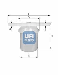 Ufi 31.018.00 Fuel filter 3101800