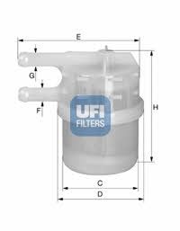 Ufi 31.020.00 Fuel filter 3102000
