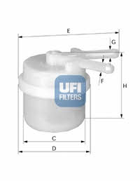 Ufi 31.024.00 Fuel filter 3102400
